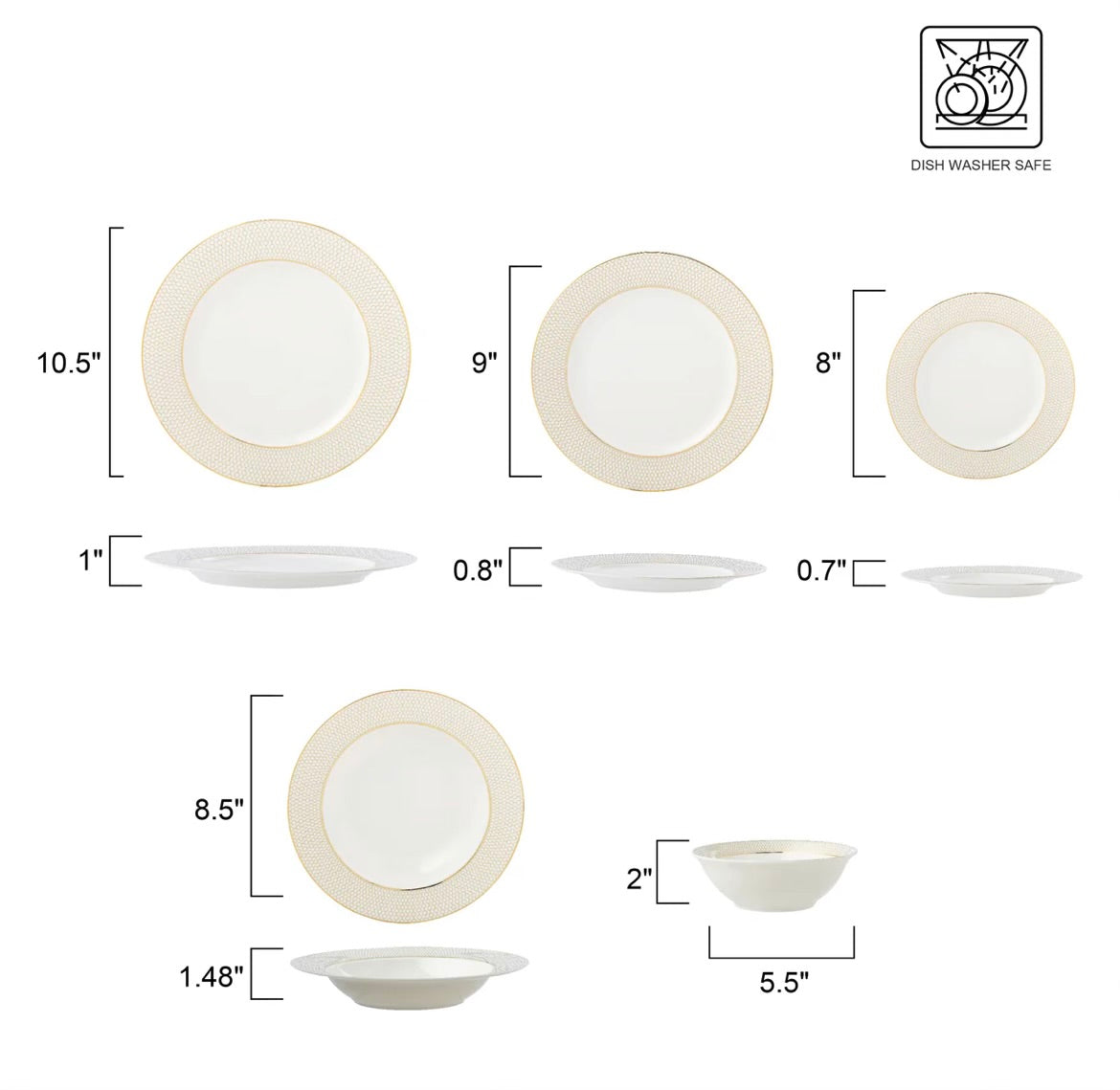 Robin 20 pc dinnerware set by Joseph sedge
