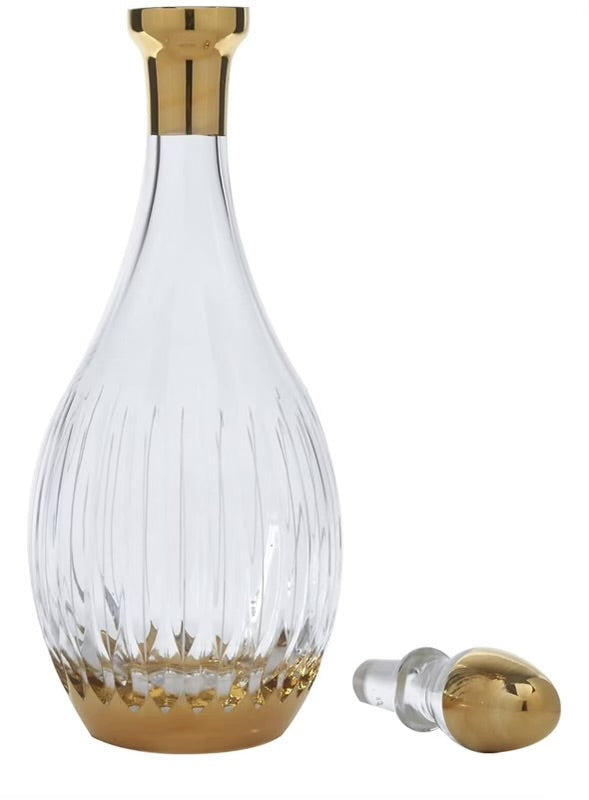 Atlanta Wine Decanter 24k Gold
