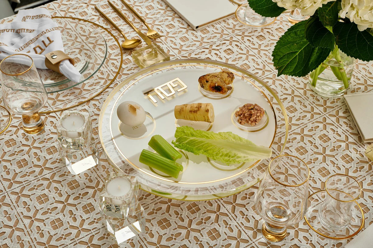 CLASSIC 2.0 SEDER PLATE- GOLD