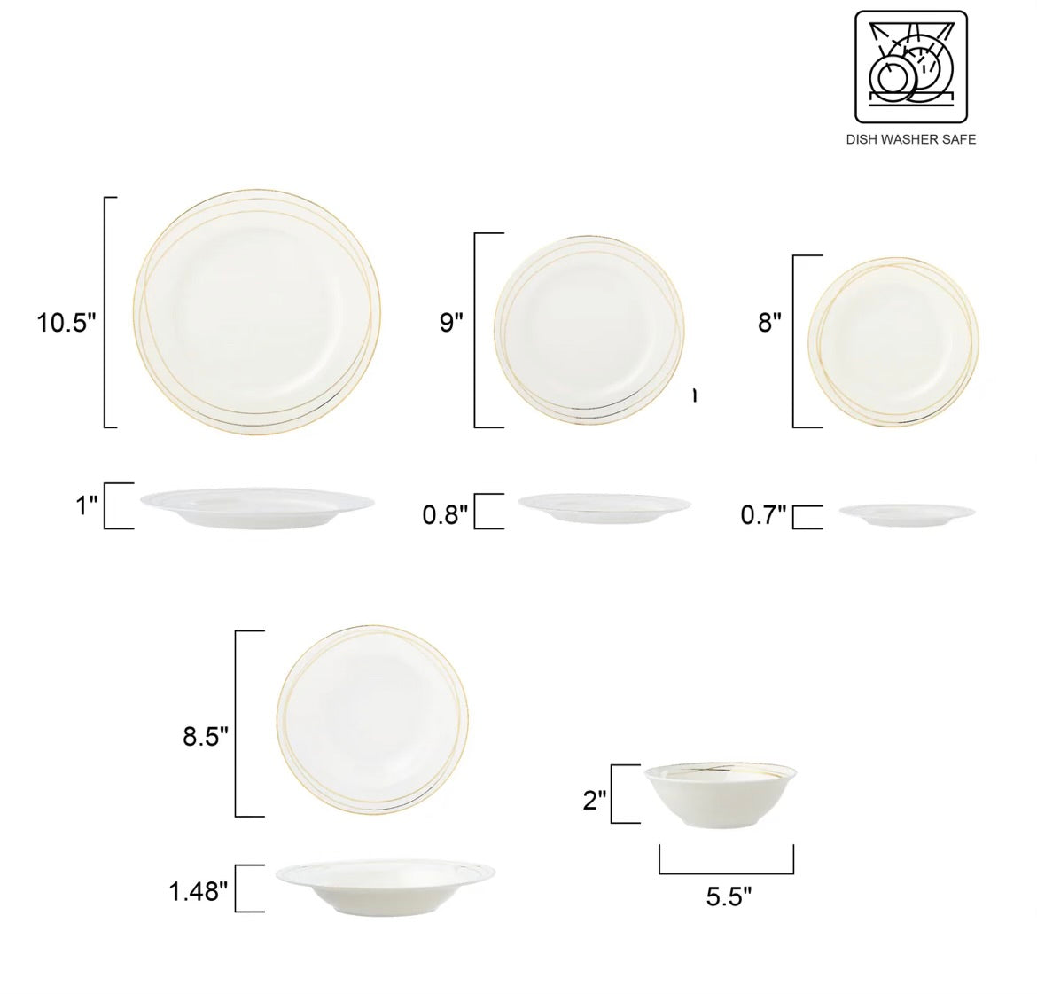 Sisi 20-Piece Dinnerware Set -