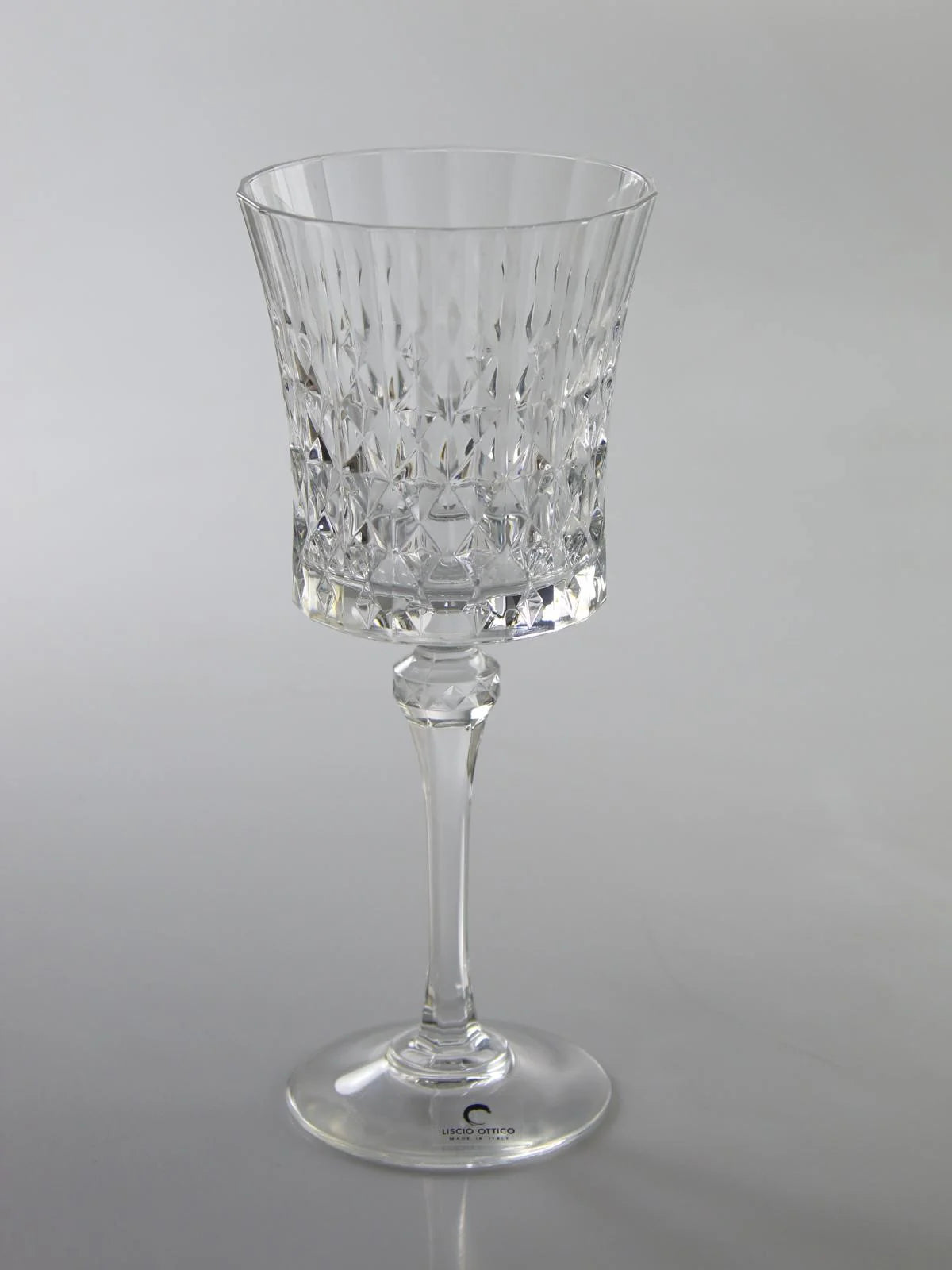 Set of 6 Diamond Cut Glasses
